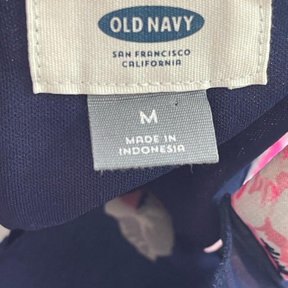 Navy Pink Floral Chiffon Maxi Dress Romantic Cottagecore Spring Wedding Guest Md - Picture 13 of 14